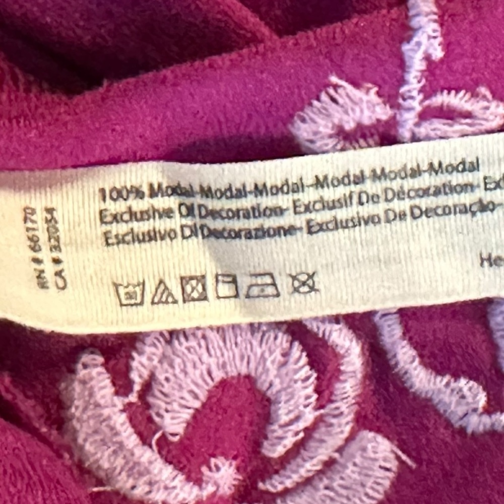 Free People Bohemian Embroidered Aida Mini Slip Dress Purple Small Summer NWT - Picture 12 of 15
